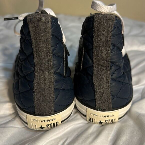 Converse All Stars Blue Quilted Hi Tops Size 7.5 Men’s - Picture 2 of 7
